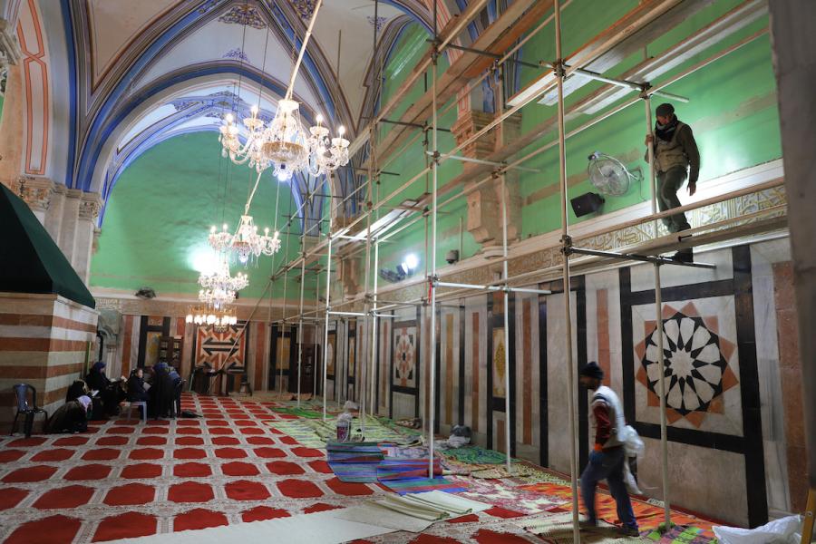 الحفاظ على المسجد الابراهيمي